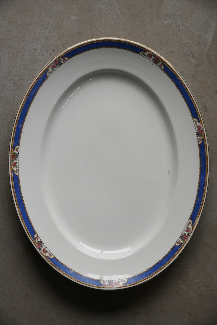 Pair Imperial Porcelain Oval Meat Plate