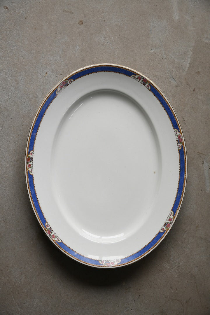 Pair Imperial Porcelain Oval Meat Plate