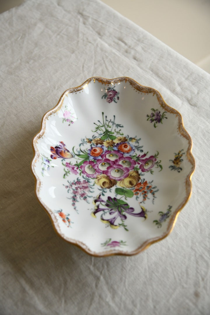 Dresden Floral Porcelain Dish