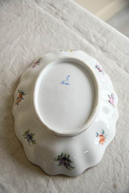 Dresden Floral Porcelain Dish