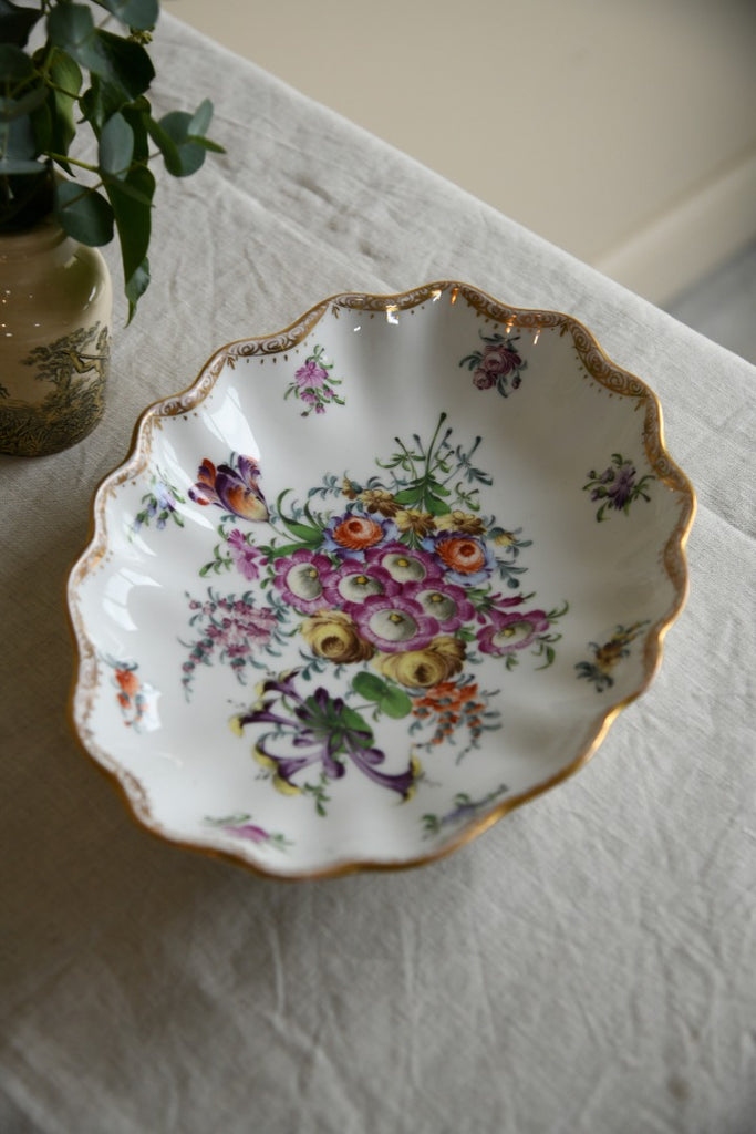 Dresden Floral Porcelain Dish