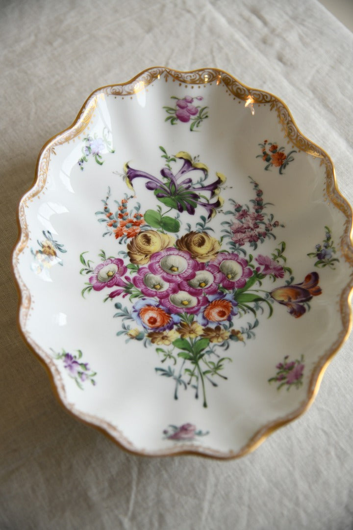 Dresden Floral Porcelain Dish