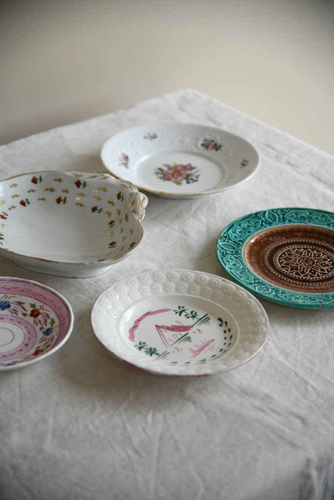 Assorted Antique Bowls & Plates