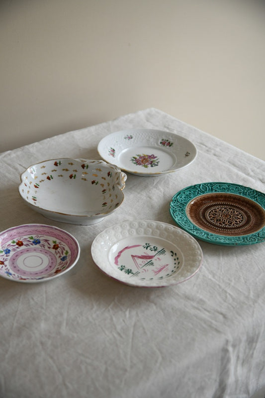 Assorted Antique Bowls & Plates