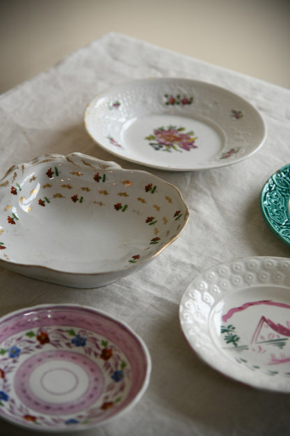 Assorted Antique Bowls & Plates