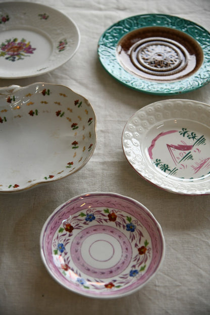 Assorted Antique Bowls & Plates