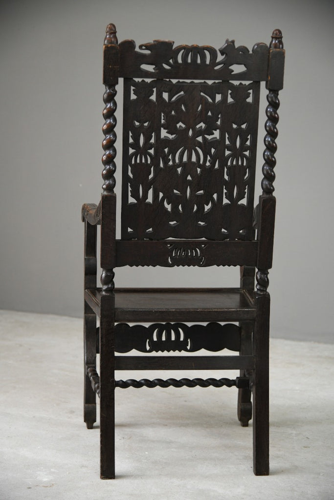 Carolean Style Oak Chair