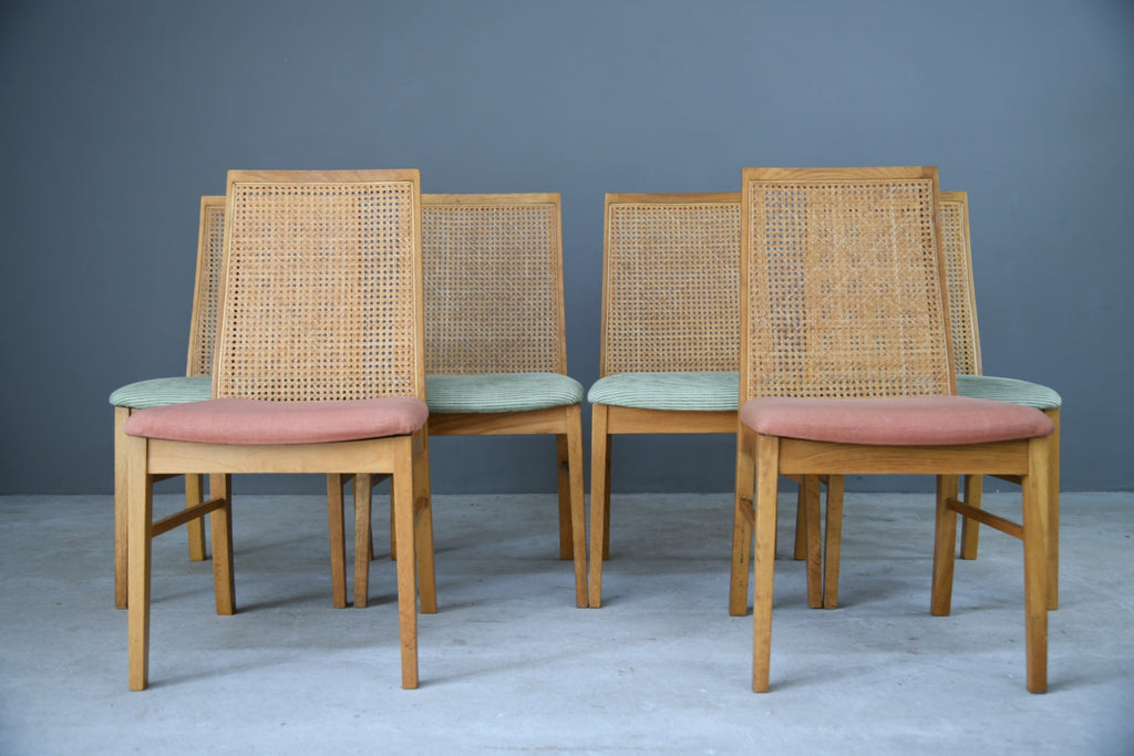 Set 6 Cane Dining Chairs