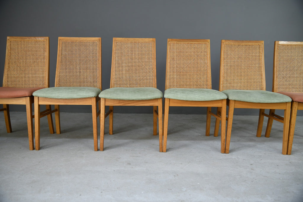 Set 6 Cane Dining Chairs