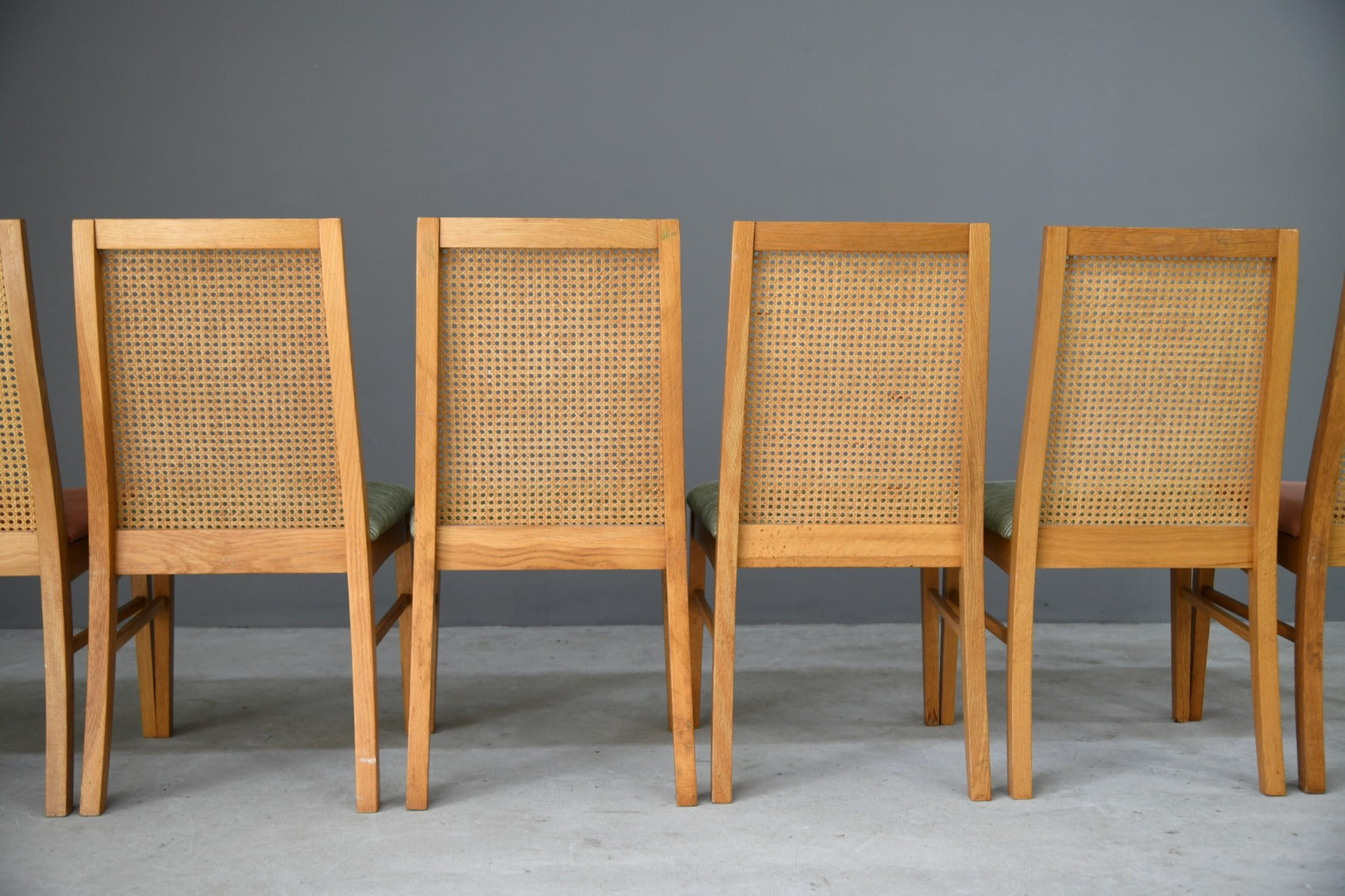 Set 6 Cane Dining Chairs