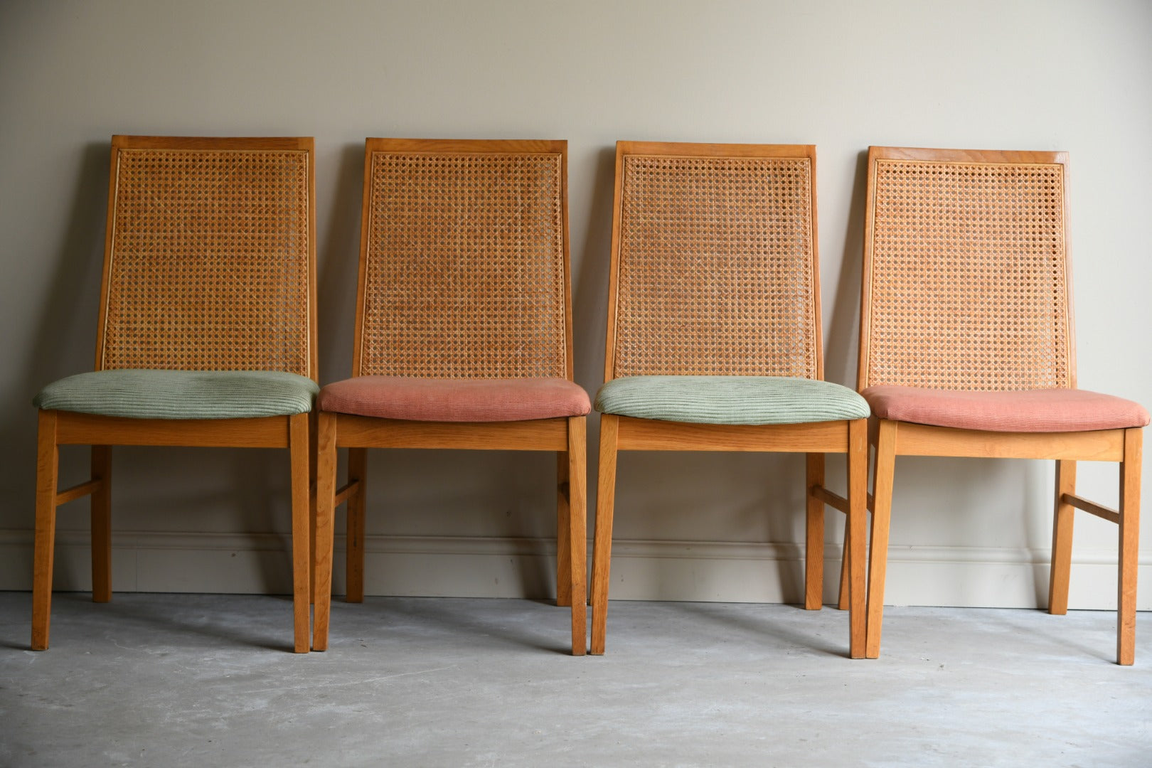 Set 6 Cane Dining Chairs