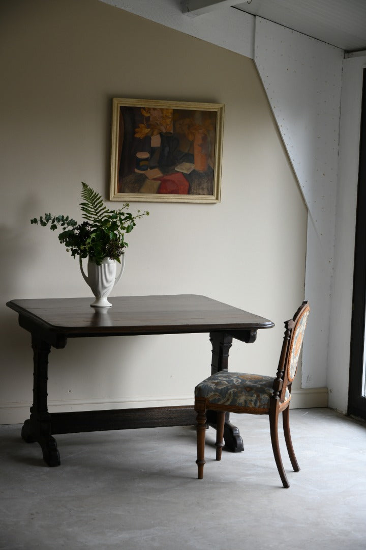 Antique Gothic Style Dining Table