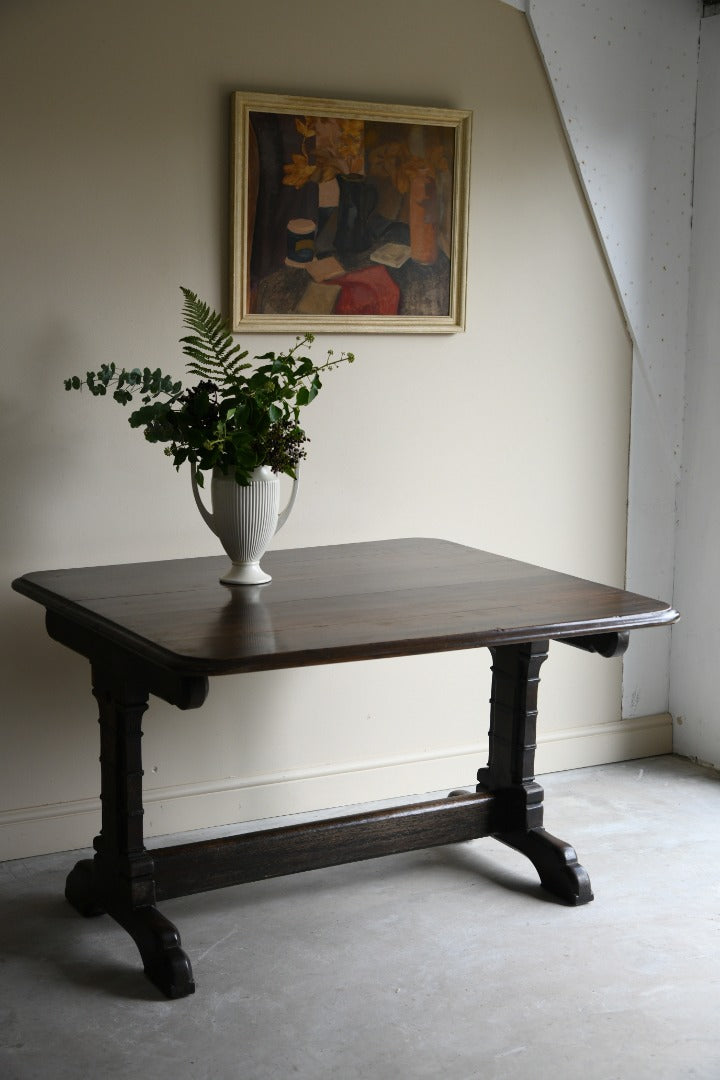 Antique Gothic Style Dining Table