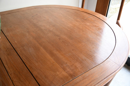 Large Chinese Teak Extending Dining Table