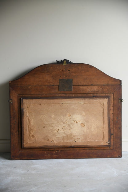 Victorian Ebonised Carved Overmantle