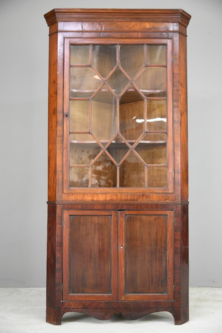 Early 19th Century Mahogany Corner Cabinet