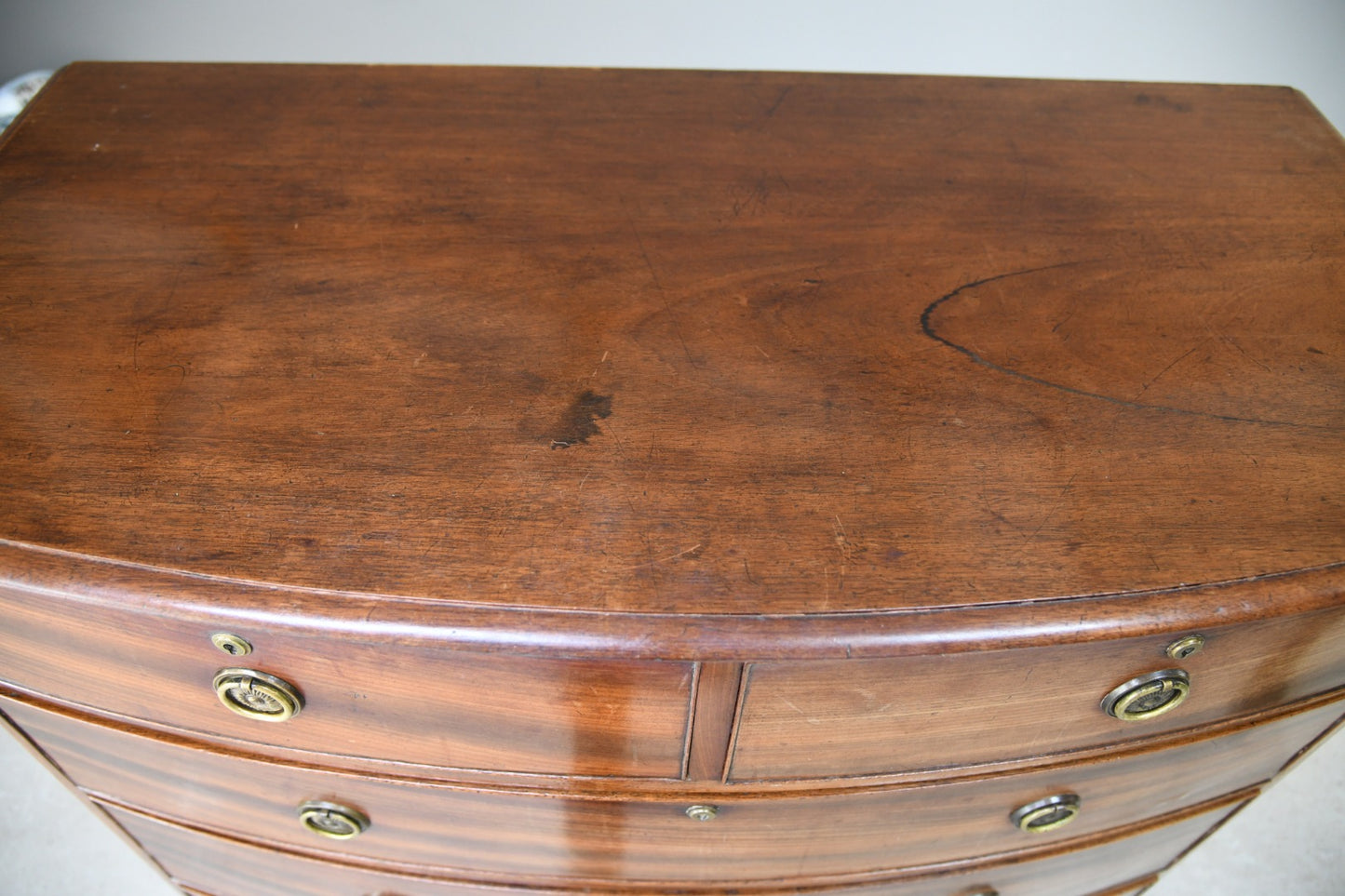 Victorian Mahogany Bow Front Chest