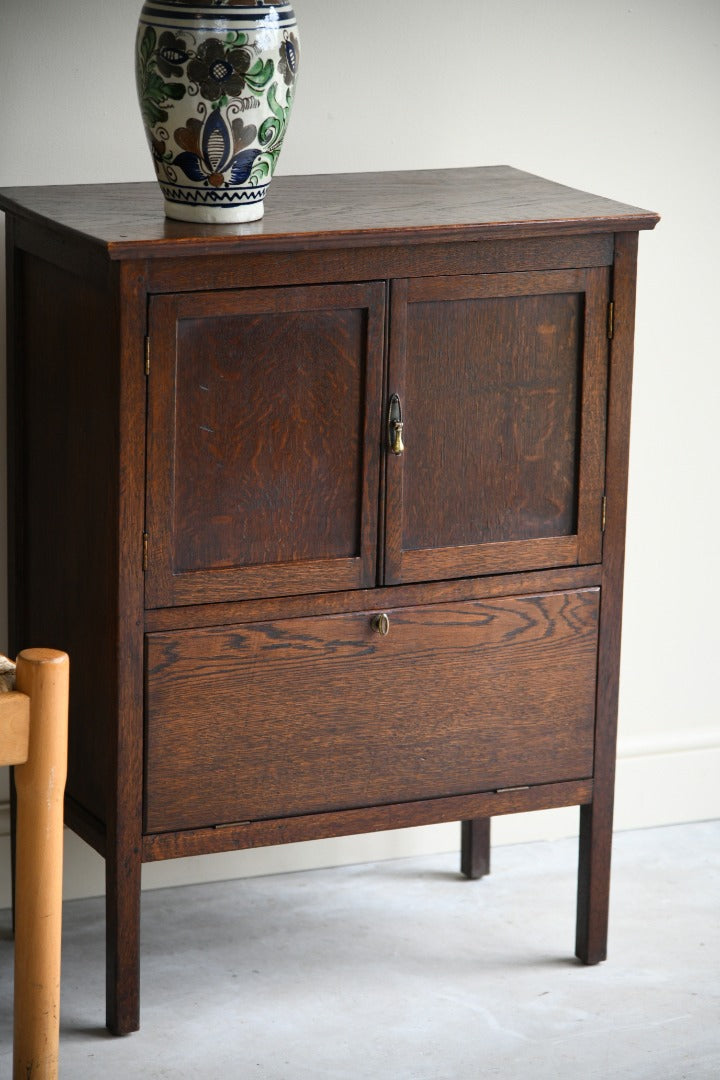 Vintage Oak Hall Cupboard