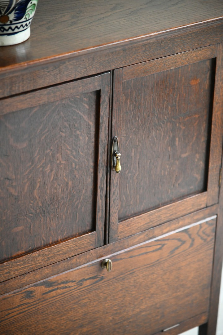 Vintage Oak Hall Cupboard