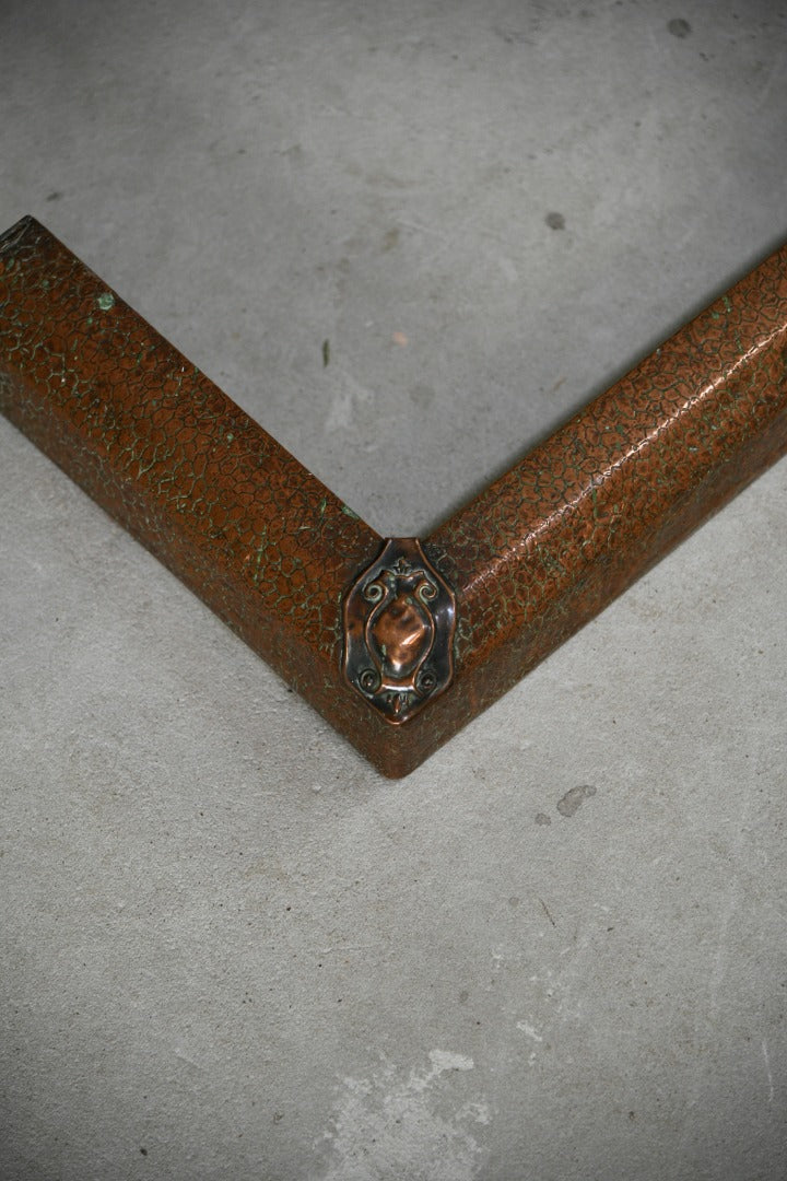 Small Vintage Copper Fire Kerb