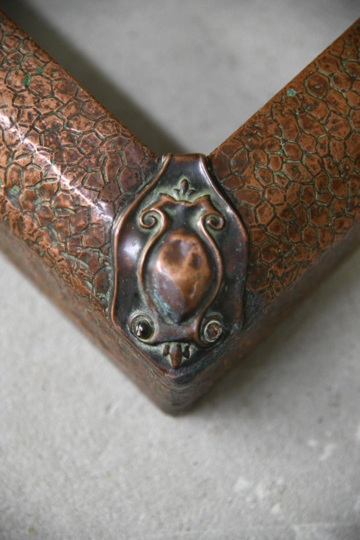 Small Vintage Copper Fire Kerb