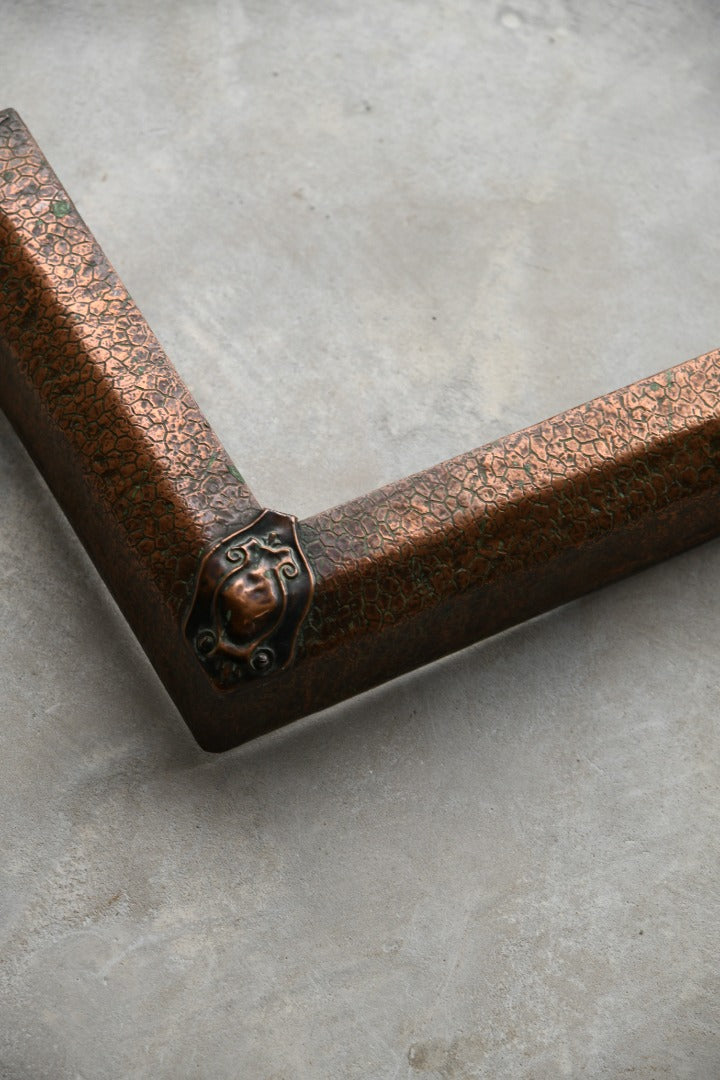 Small Vintage Copper Fire Kerb