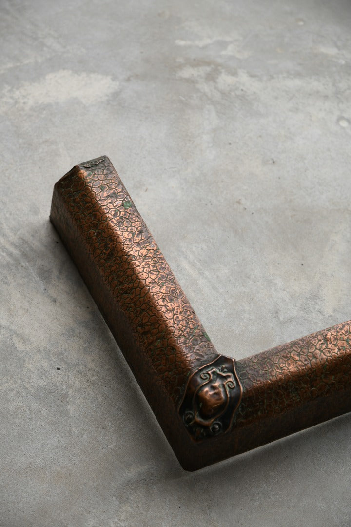 Small Vintage Copper Fire Kerb