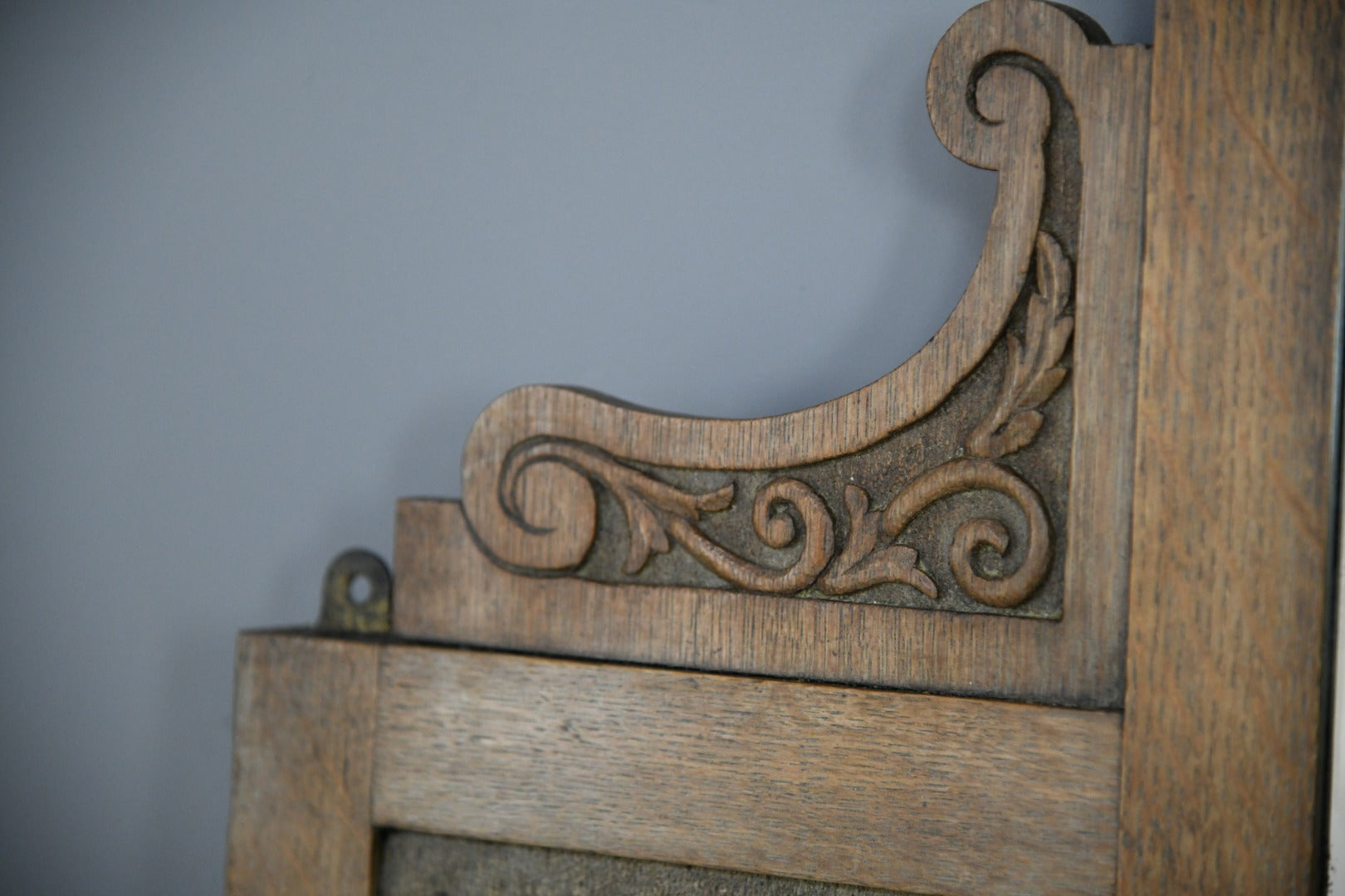 Victorian Carved Oak Hall Mirror