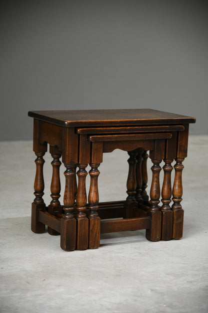 Traditional Oak Nest of Tables