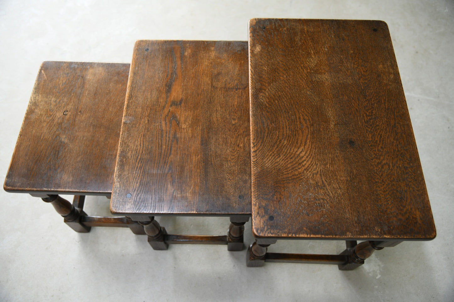 Traditional Oak Nest of Tables