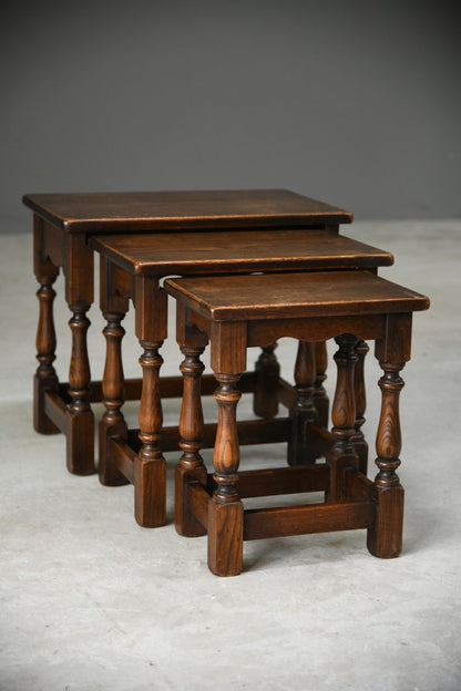 Traditional Oak Nest of Tables