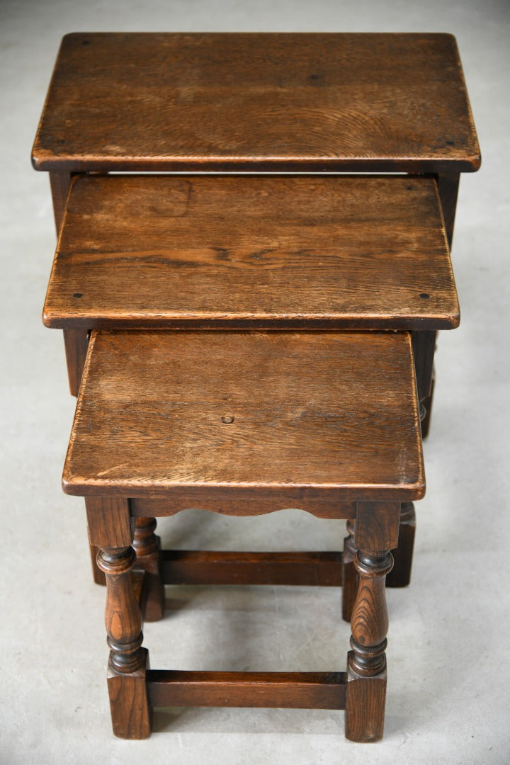 Traditional Oak Nest of Tables