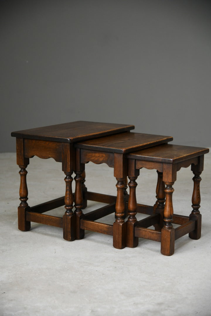 Traditional Oak Nest of Tables
