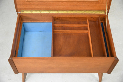 Retro Teak Sewing Tidy