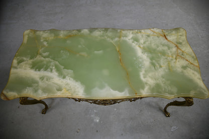 Retro Style Onyx Coffee Table