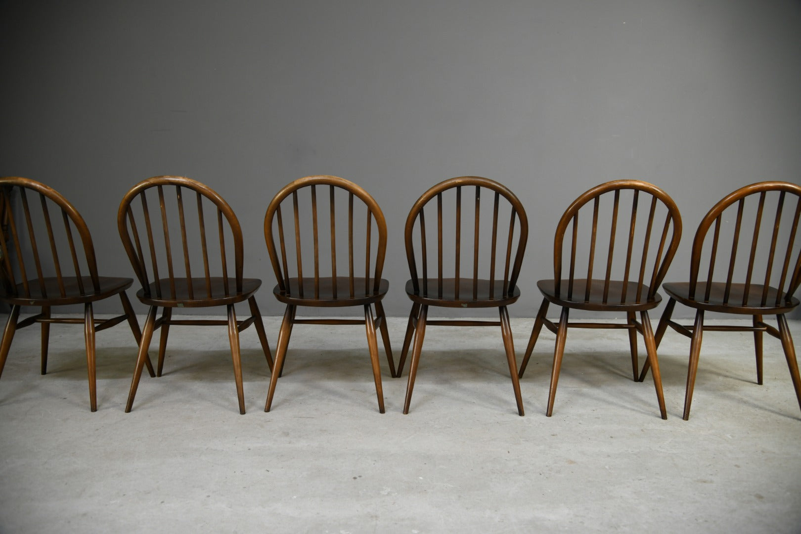 6 Vintage Ercol Windsor Dining Chairs