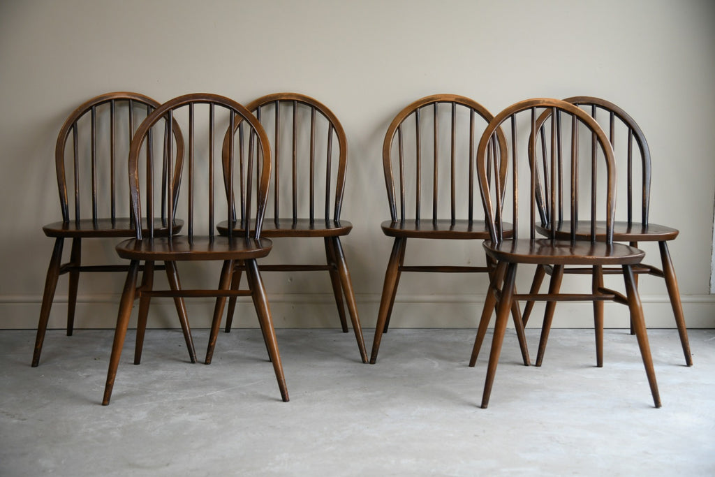 6 Vintage Ercol Windsor Dining Chairs – Kernow Furniture