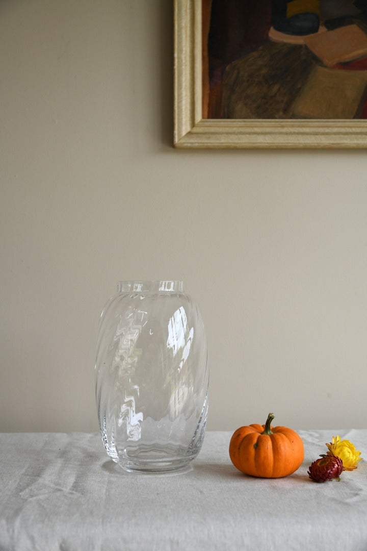 Dartington Ripple Glass Vase