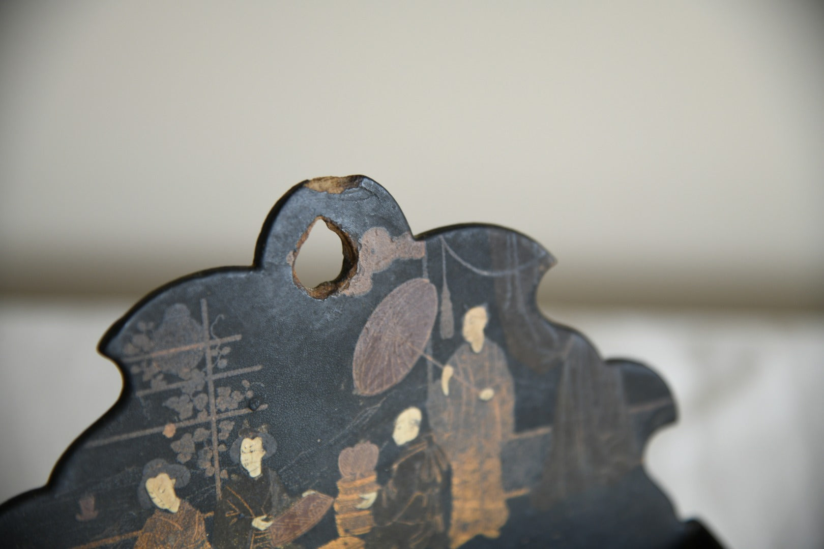 Chinese Lacquer Letter Rack