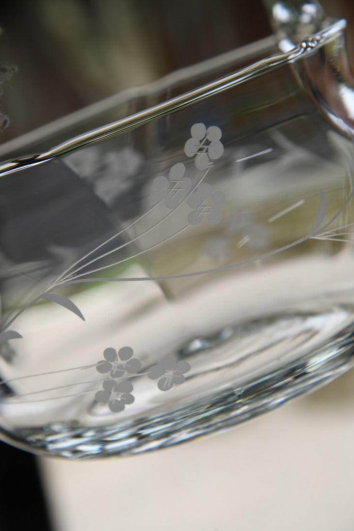 Etched Glass Bowl