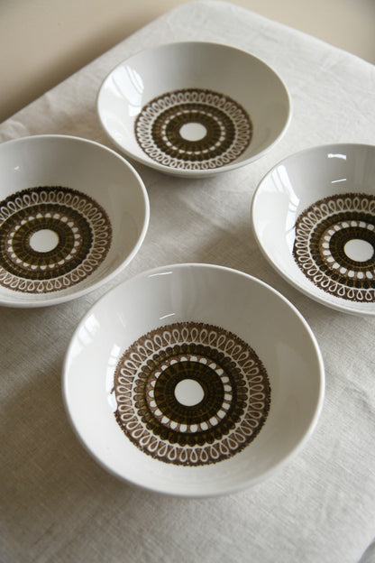 4 x Retro Biltons Ironstone Cereal Bowls