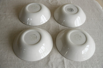 4 x Retro Biltons Ironstone Cereal Bowls