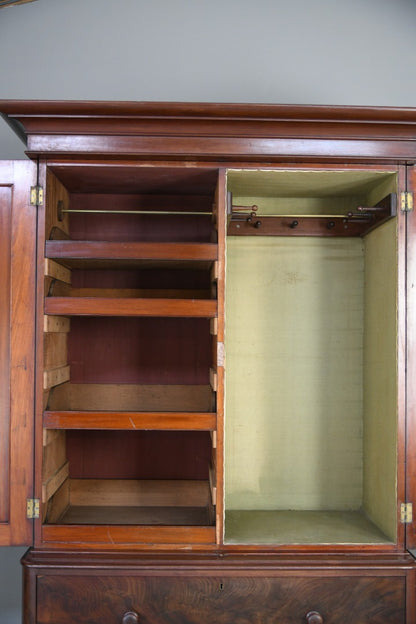 Antique Mahogany Linen Press