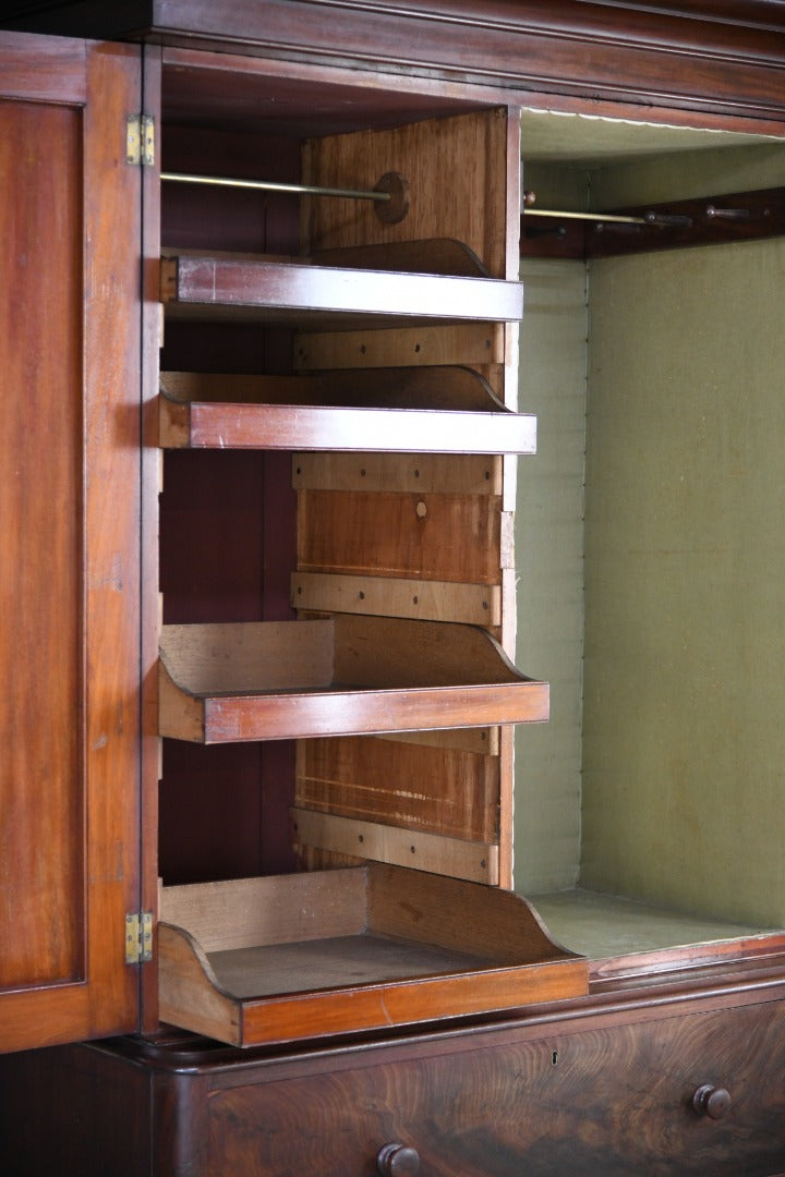 Antique Mahogany Linen Press