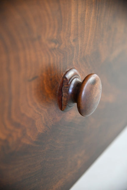 Antique Mahogany Linen Press