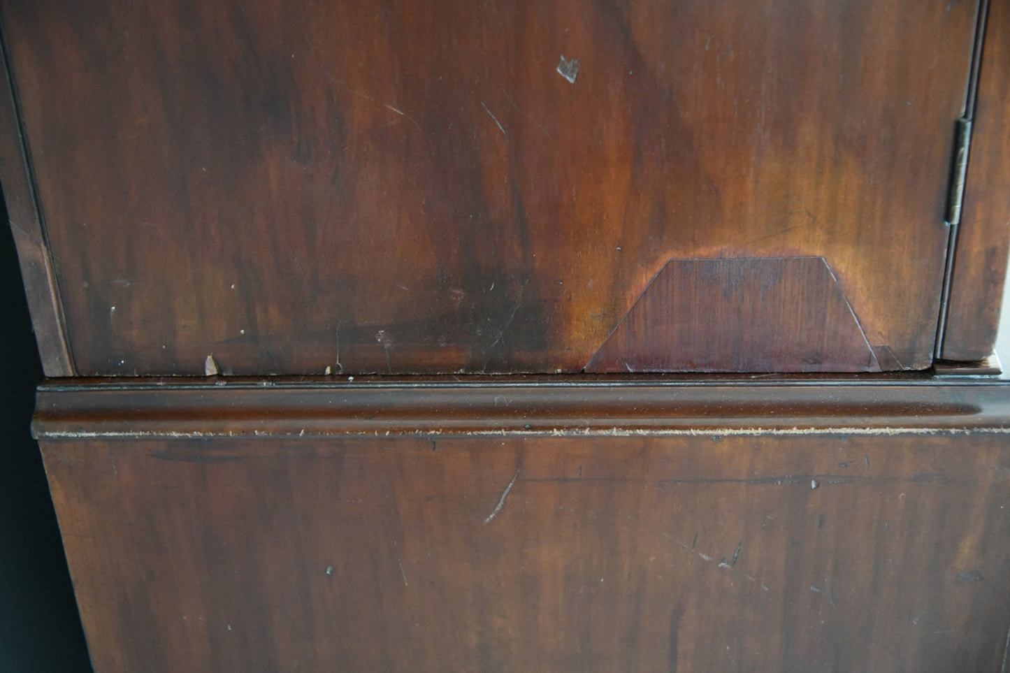 Antique Mahogany Linen Press