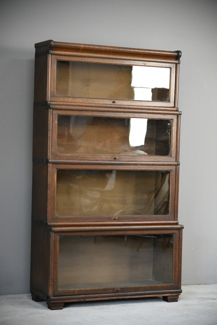 Four Tier Glazed Sectional Bookcase