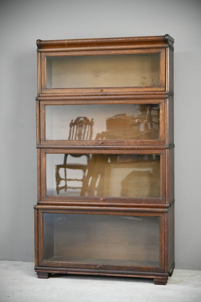 Four Tier Glazed Sectional Bookcase