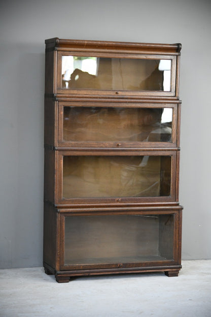 Four Tier Glazed Sectional Bookcase