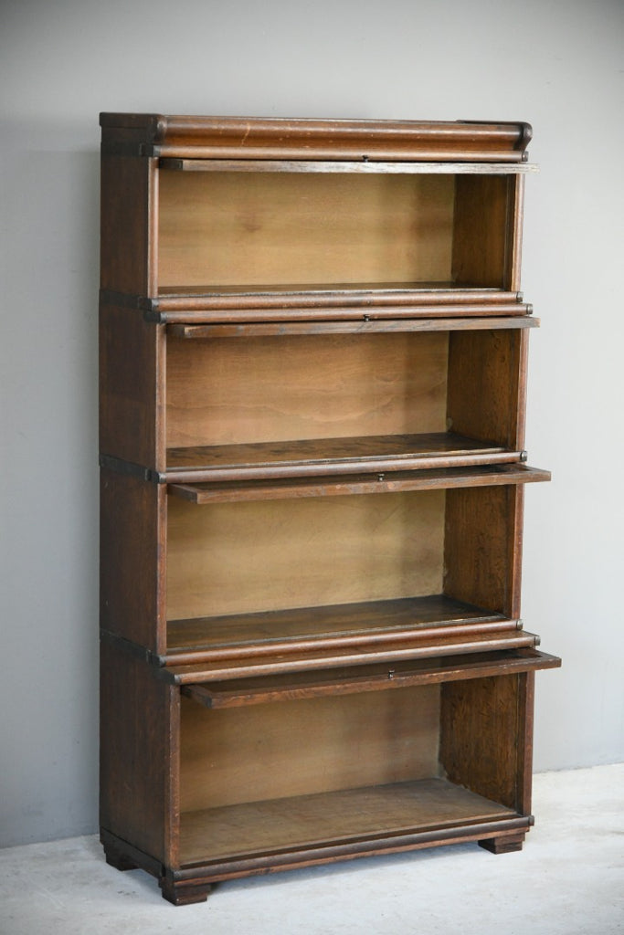 Four Tier Glazed Sectional Bookcase